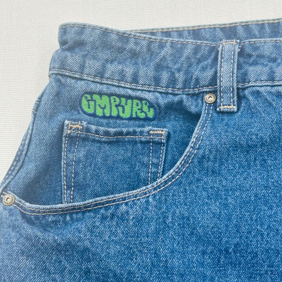 Vintage Y2k Empyre Tori Dragon Koi Jeans 14 Baggy Wide Leg Skate Streetwear 90s - Picture 5 of 14